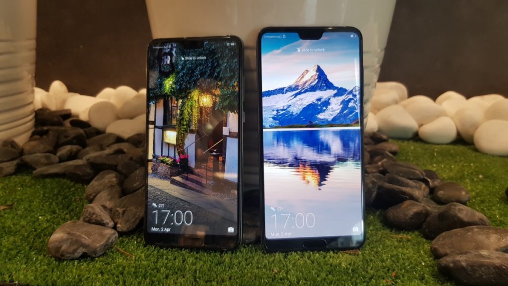 The Huawei P20 and P20 Pro both sport notched displays that can optionally be turned into normal ones via display settings