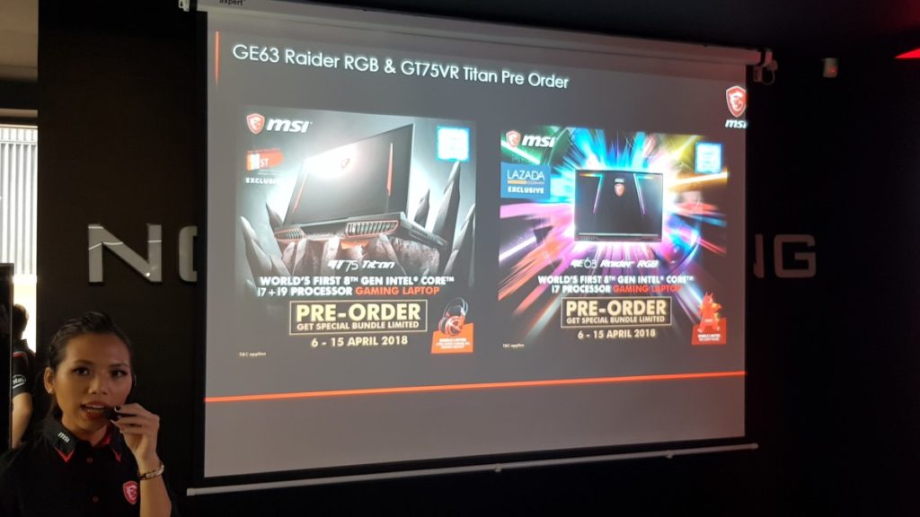MSI GE63 and GT75 preorder