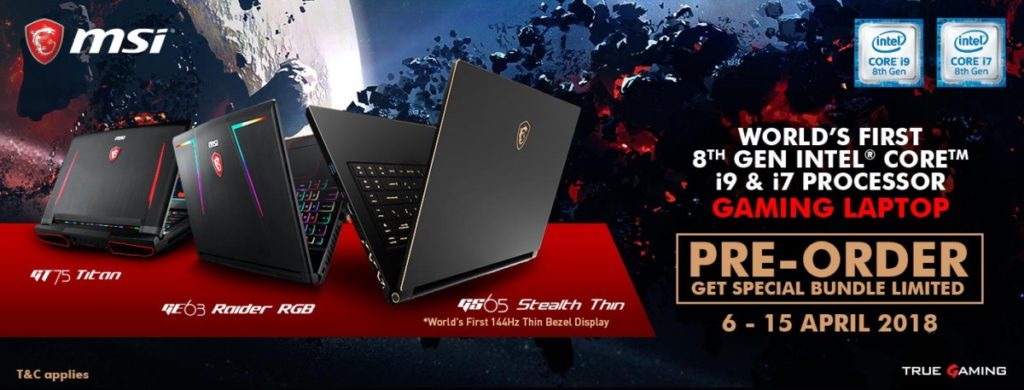 MSI opens pre-orders for GE63 Raider RGB and GT75 Titan with 8th Gen Intel processors 2