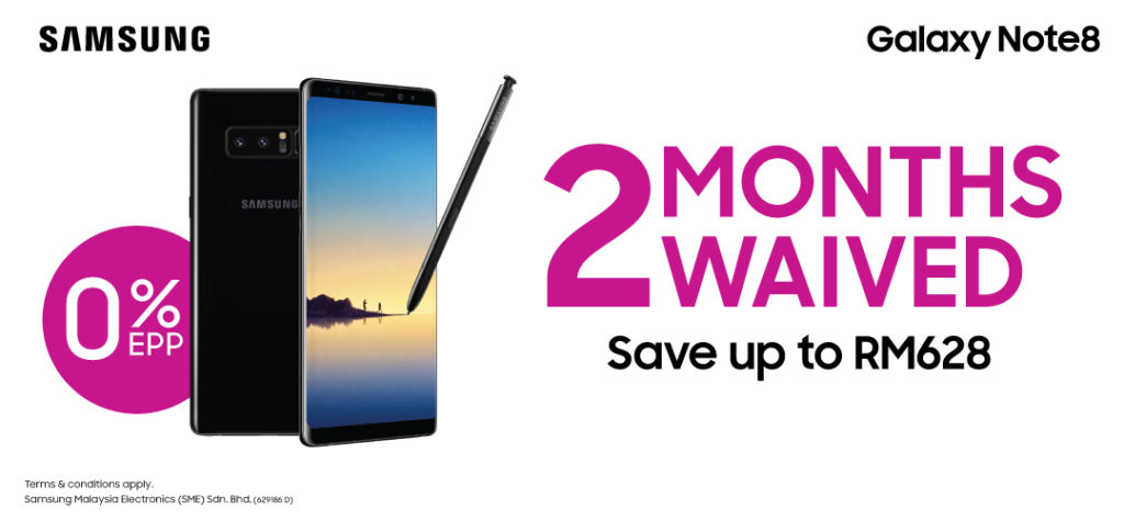 Buy the Galaxy Note8 via EPP and save up to a whopping RM628 1