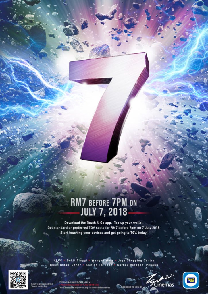 Legendary 7 Campaign by Touch ‘N Go E-Wallet rewards fans with RM7 movies on 7 July 3