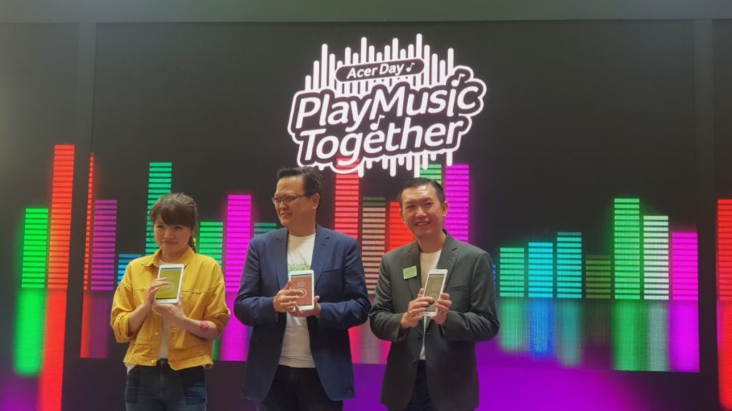 Acer representatives launching the Acer Day Play Music Together event