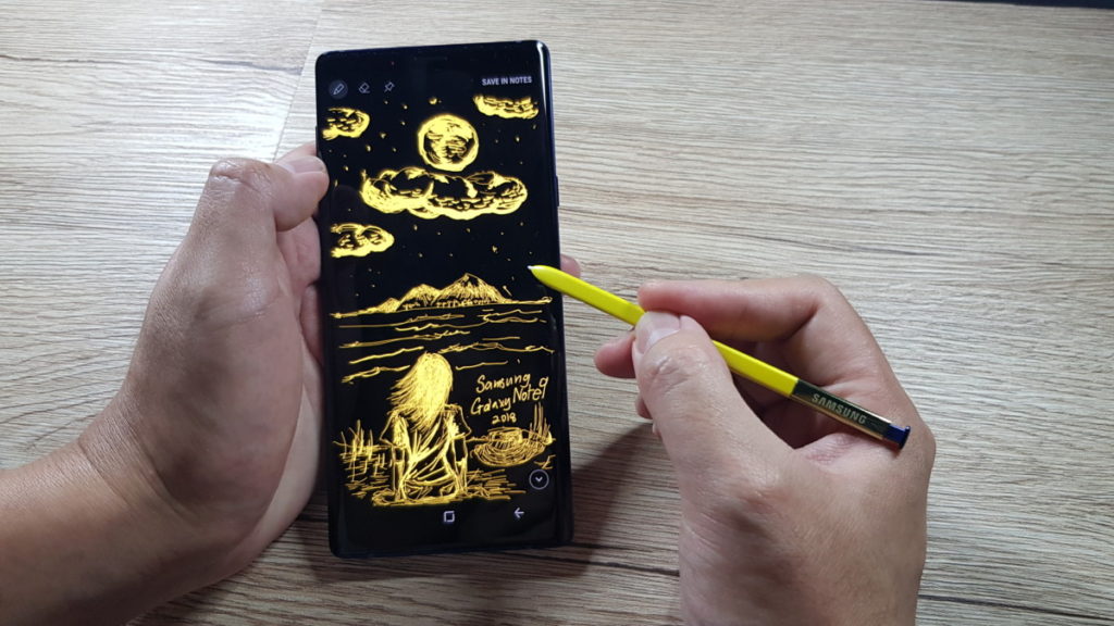 The responsiveness of the S Pen lends itself well to drawing and the odd note to self.