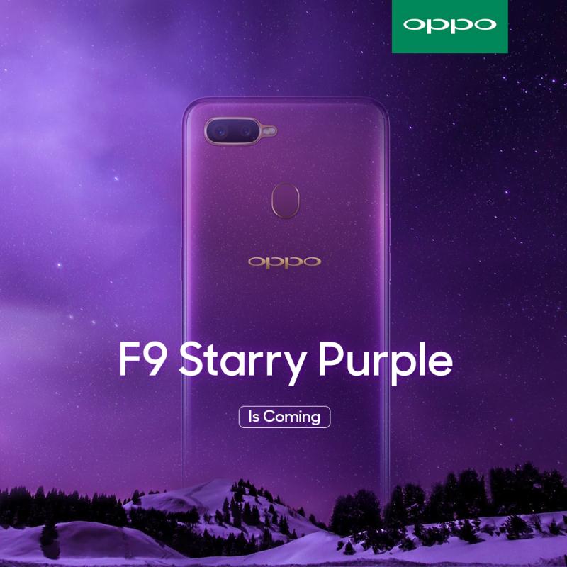 OPPO F9 Starry Purple debuting soon in Malaysia 2