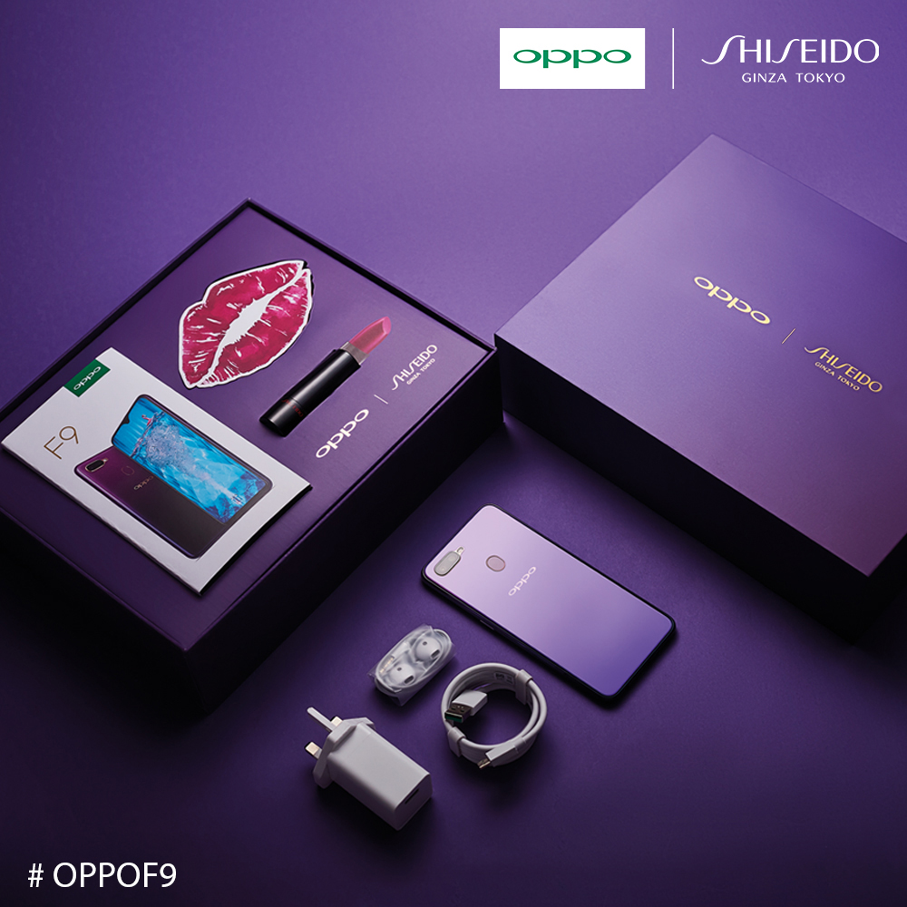 OPPO teams up with Shiseido to create the OPPO F9 Starry Purple limited edition gift box 2