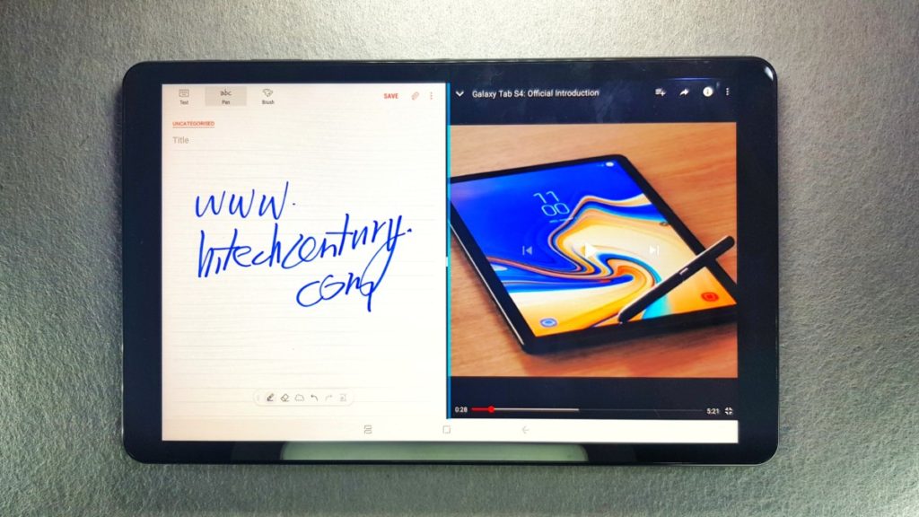 Galaxy Tab A 10.5 2018 tablet landscape