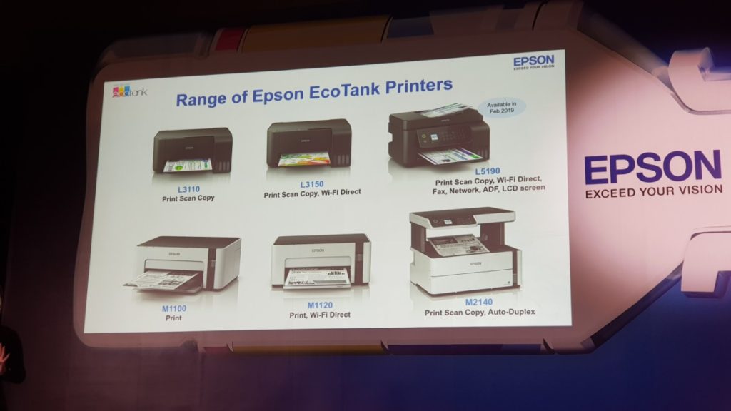 New Epson EcoTank printers launched in Malaysia 2