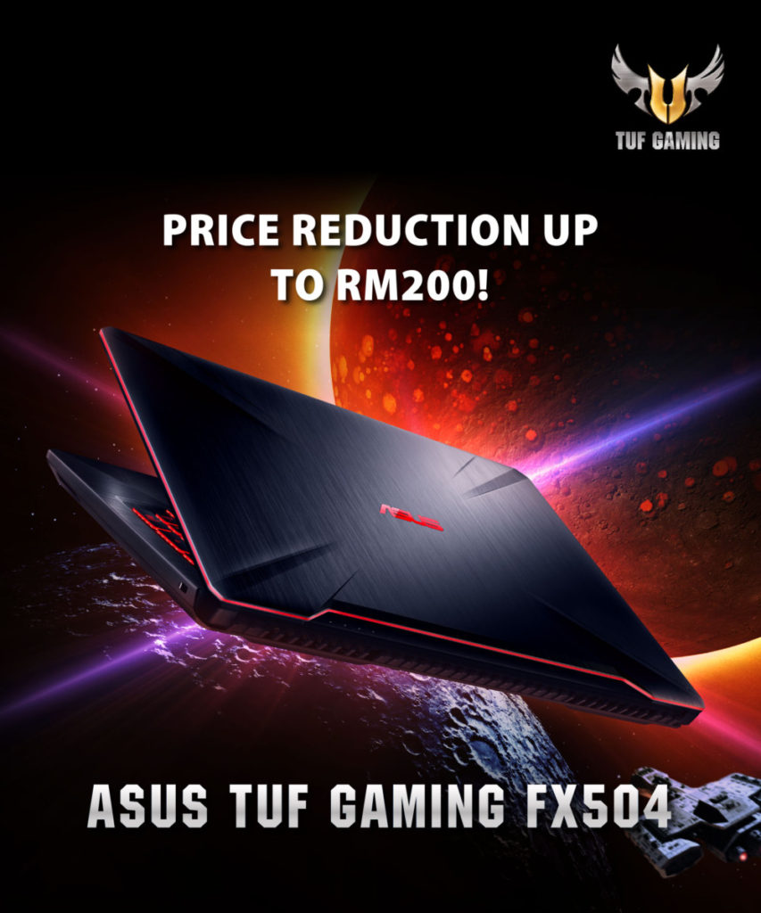 Asus slashes prices of TUF FX504 series gaming laptops with up to RM200 off 24