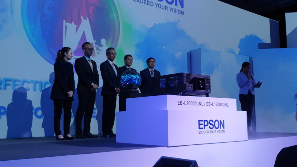 The official launch of the Epson EB-L20000UNL and EB-L12000QNL laser projectors 