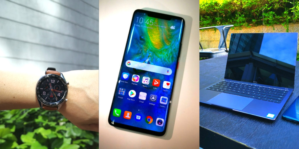 The Huawei Power Tech Trifecta - the Mate 20 Pro, MateBook X Pro and Watch GT 2