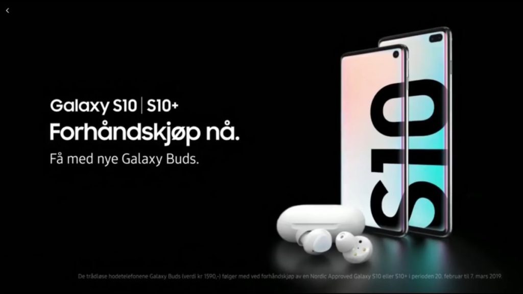Accidentally aired ad reveals final details of Galaxy S10 1