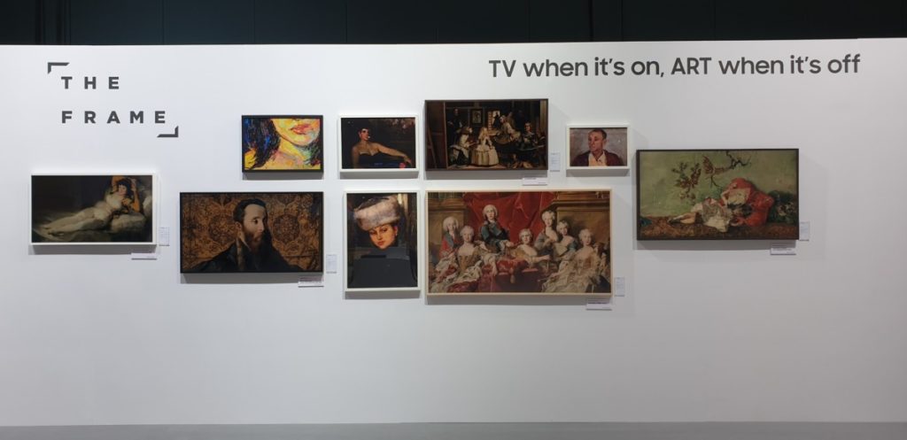 The Frame displays by Samsung don't suffer from burn-in and are able to mimic the appearance of a painting, allowing you to have an entire art gallery on display on demand