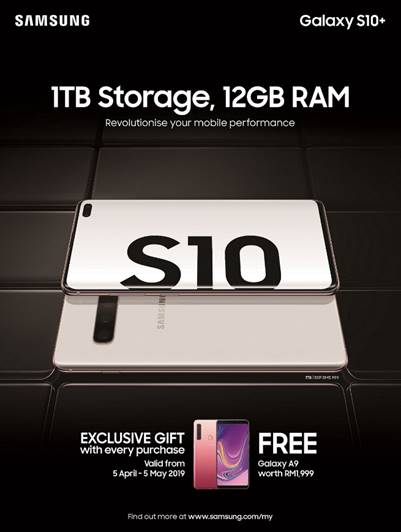 Buy the new Galaxy S10+ with 1TB storage and get another free phone too 3