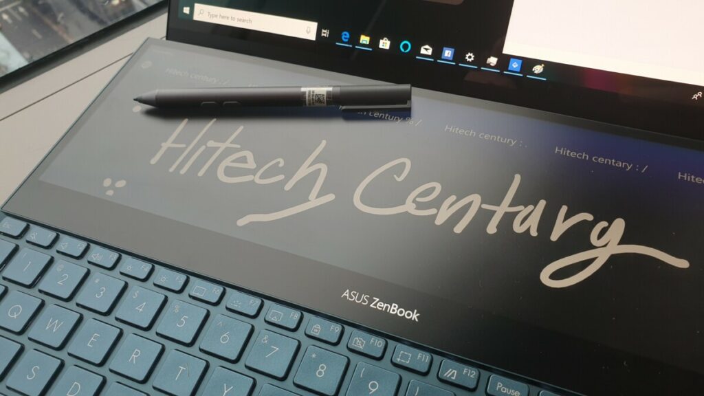 The ZenBook Pro Duo comes with a stylus for you to sketch doodle and perform artistic tasks with deft aplomb