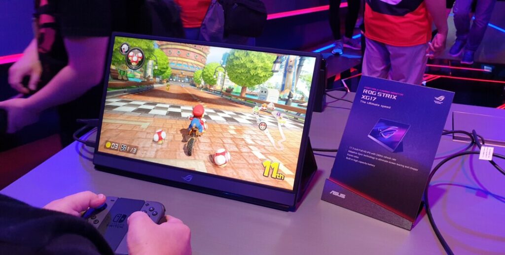 Asus ROG Strix XG17 240Hz portable gaming monitor showcased at Computex 2019 2
