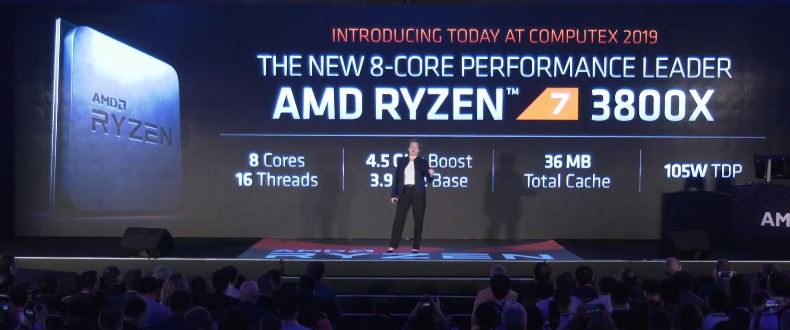AMD reveals their third generation Ryzen processors at Computex 2019 3