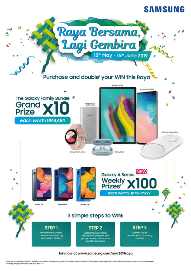 Samsung Raya Bersama Lagi Gembira campaign has up to RM332,400 in prizes up for grabs! 1