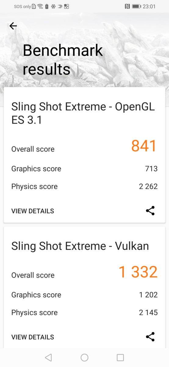 With normal mode on in 3DMark for the HONOR 20 Lite