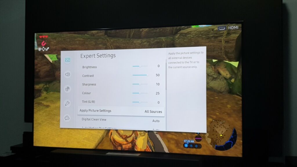 QLED 8K picture settings