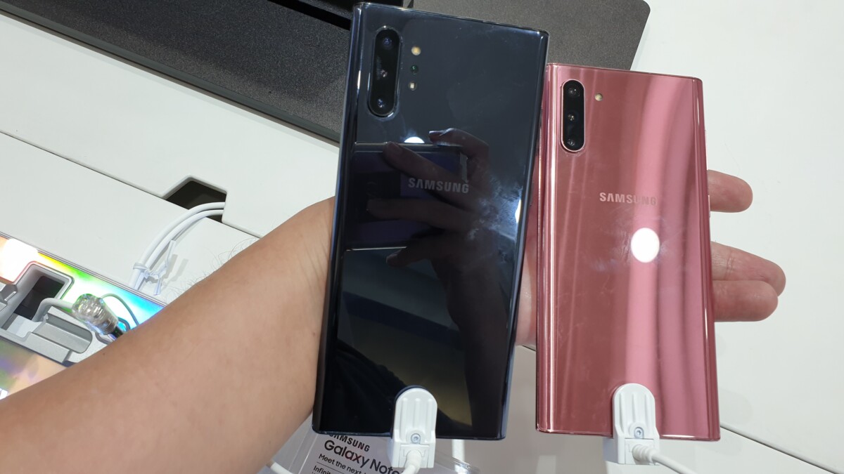 note 10 and note 10+ rear cameras