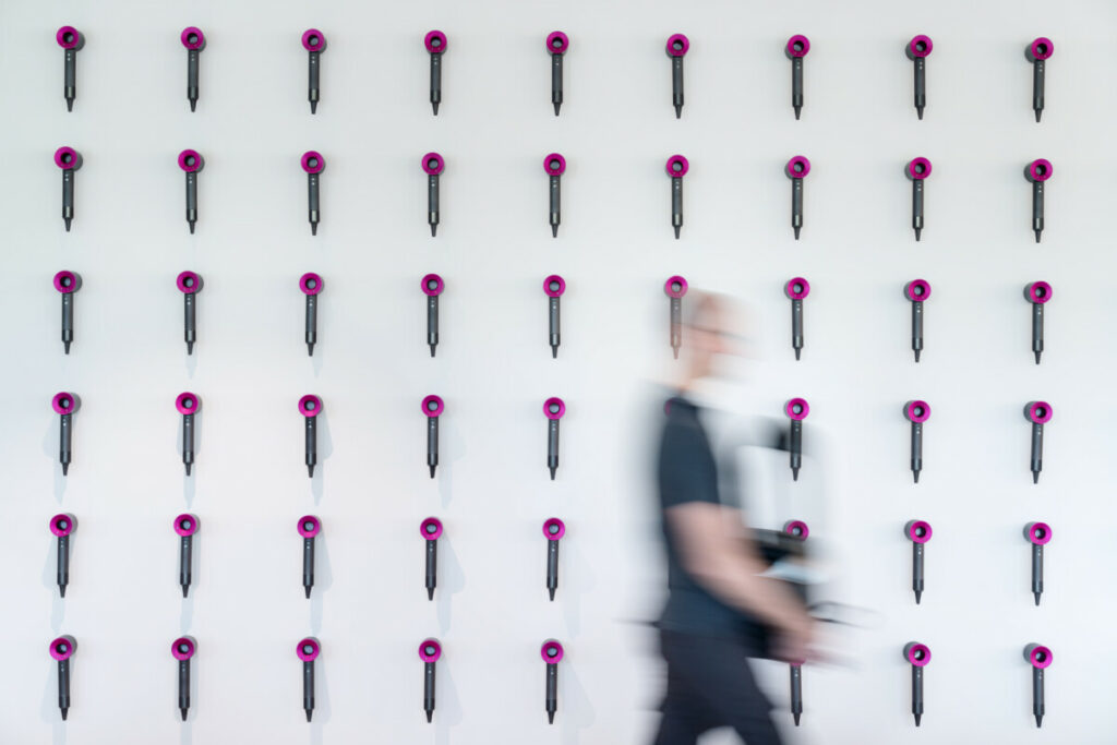 Dyson Supersonic Singapore Technology Centre STC wall