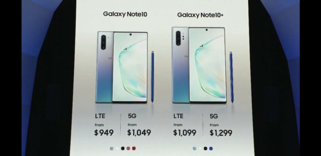 Note10 prices