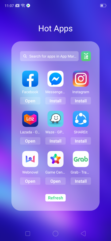 Realme 5 Pro added hot apps