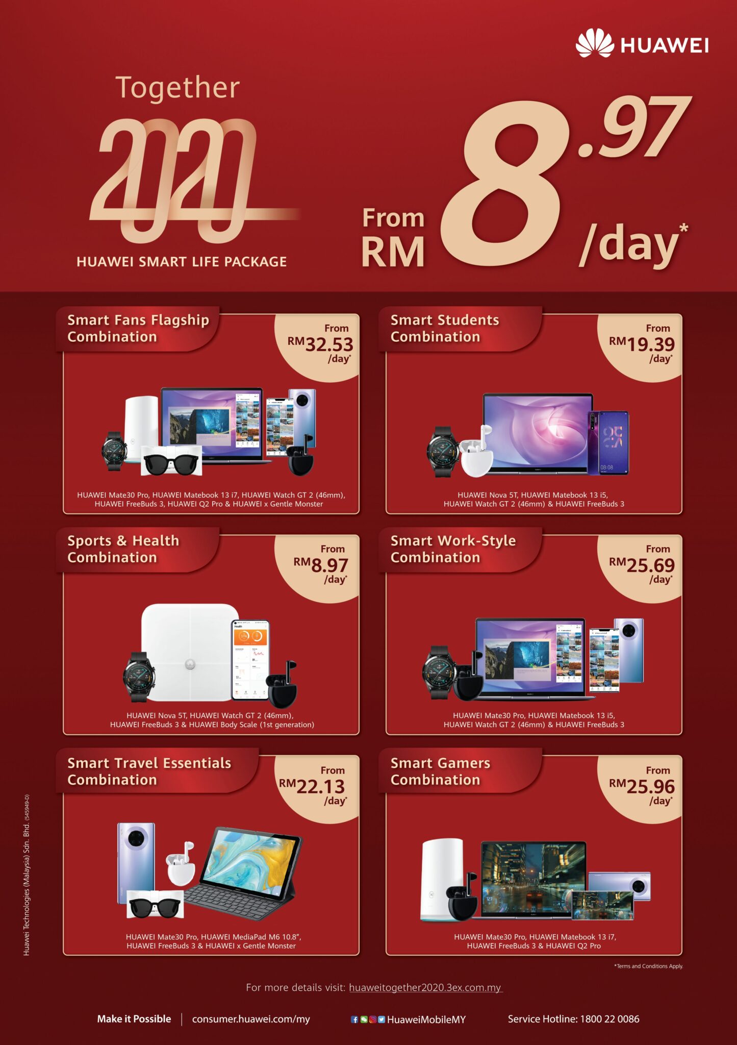 Huawei Smart Life Daily Installment Packages available from RM8.97/day plus crazy deals like the P30 Pro on 12/12 for RM12 2