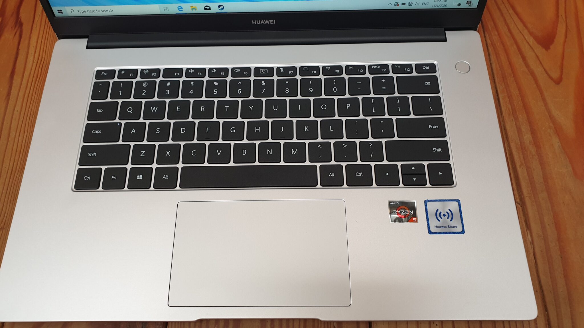 MateBook D 15 keyboard