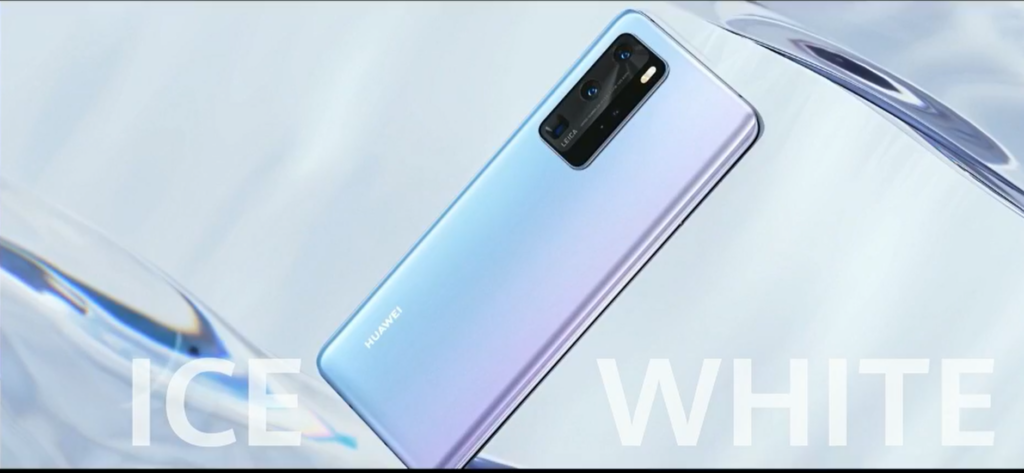Huawei P40 colour angled blue