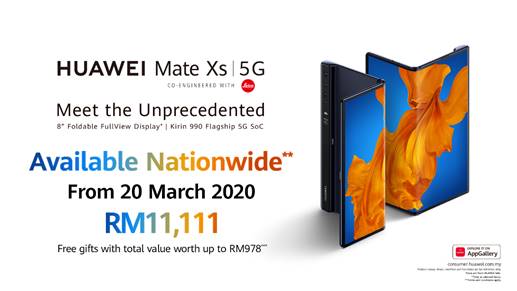 Huawei Mate Xs promo