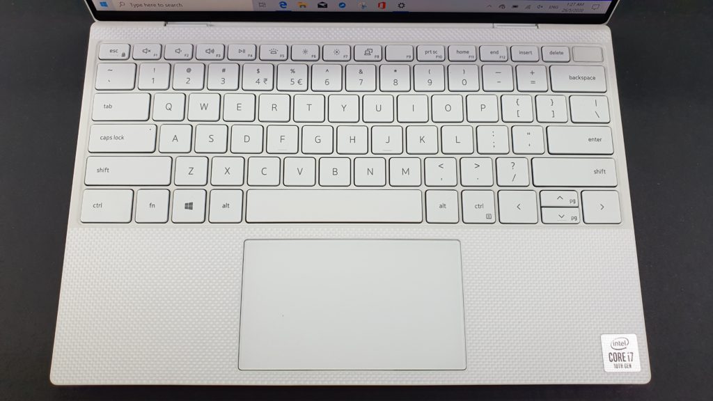 XPS 13 9300 front keyboard
