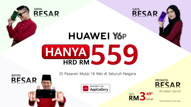 Huawei Y6P price
