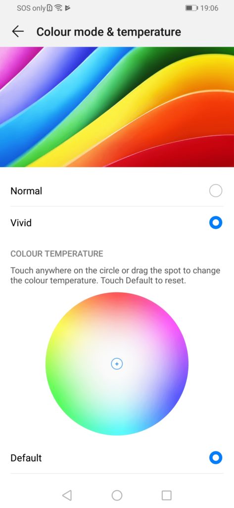 Colour rendition Huawei Y9 Prime 2019