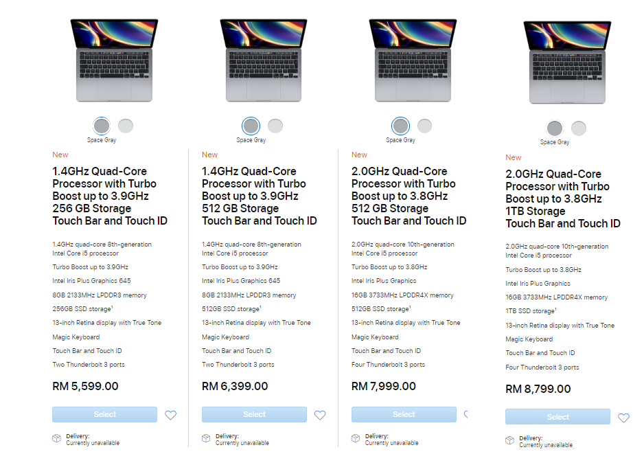 13-inch MacBook Pro prices