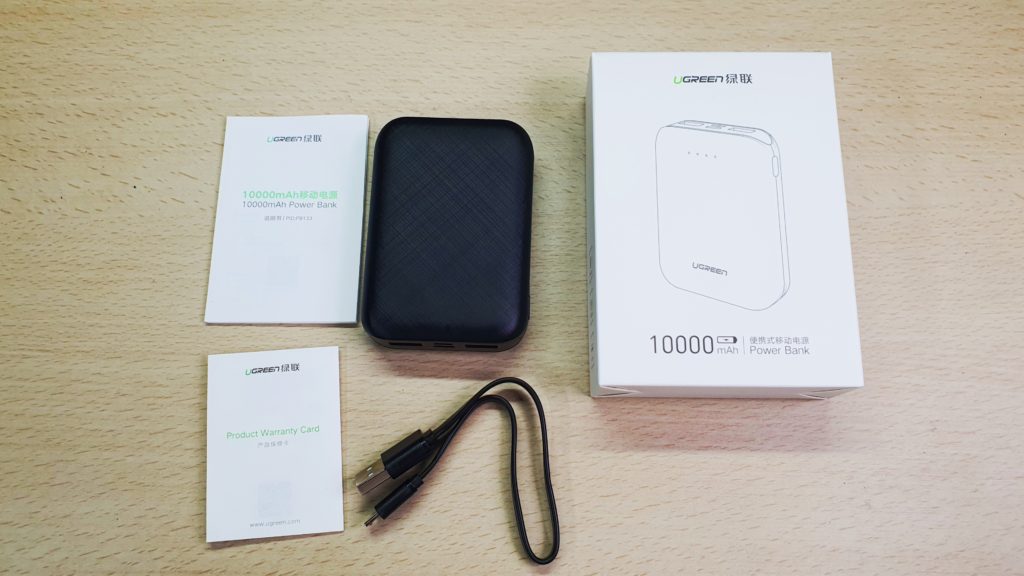 UGreen PB133 Power Bank review contents