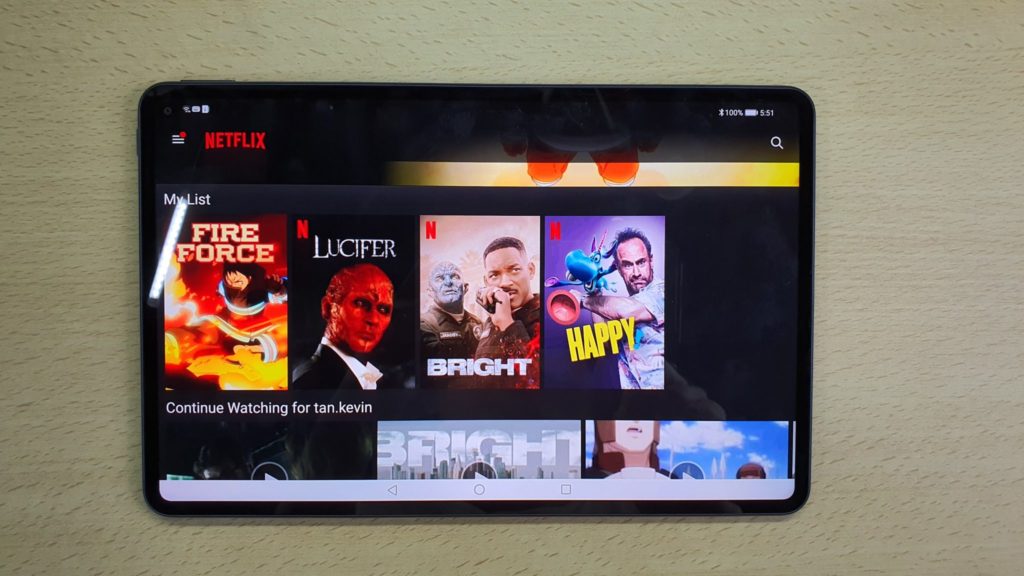 MatePad Pro Netflix