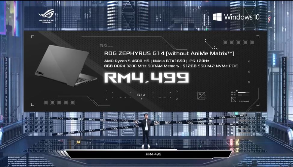Asus ROG Zephyrus G14 price 1 entry level