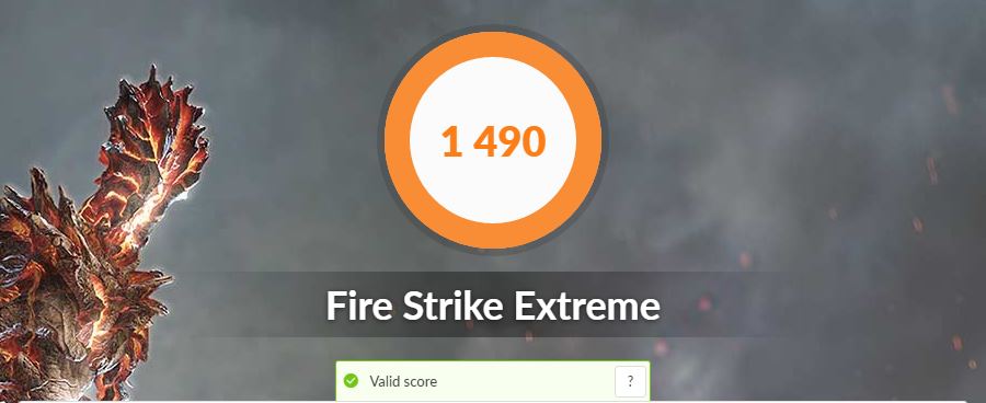 ASUS VivoBook S15 S533FA fire strike extreme