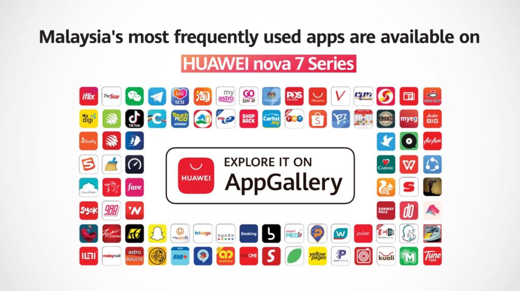 HUawei Nova 7 series AppGallery