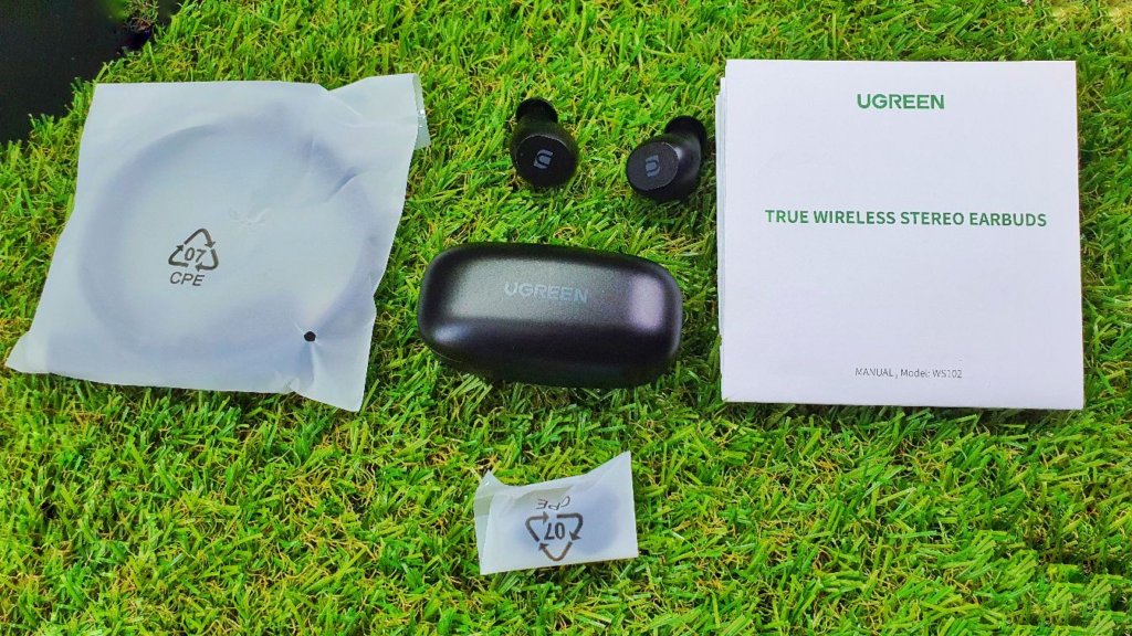 UGREEN WS102 True Wireless Stereo Earbuds Review box contents