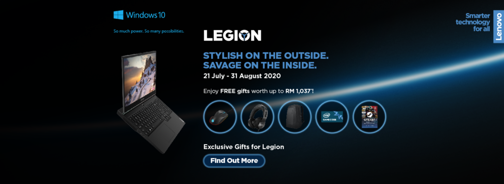 Get RM1,037 in free gifts when buying the Lenovo Legion 5i series gaming laptops 1