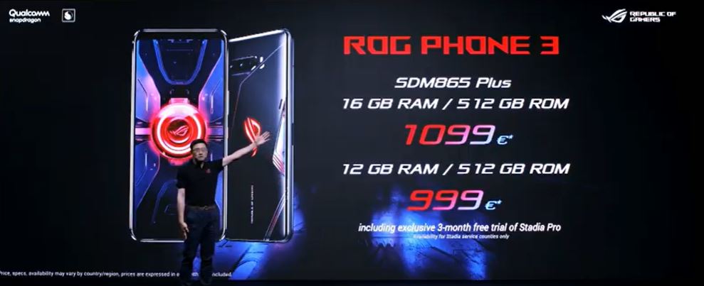 ASUS ROG Phone 3 price