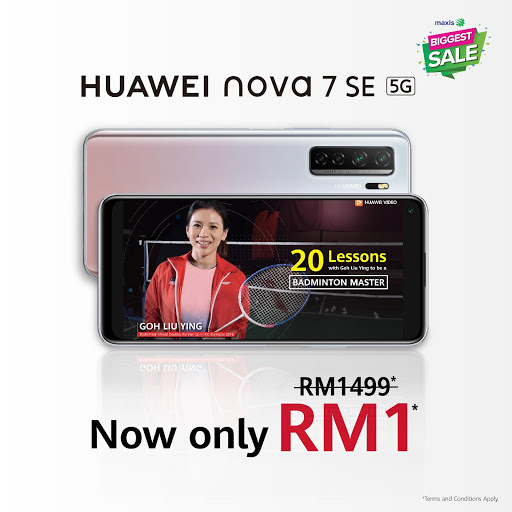 Get the Huawei nova 7 SE for an insane RM1 and learn new skills with the Huawei Academy 2