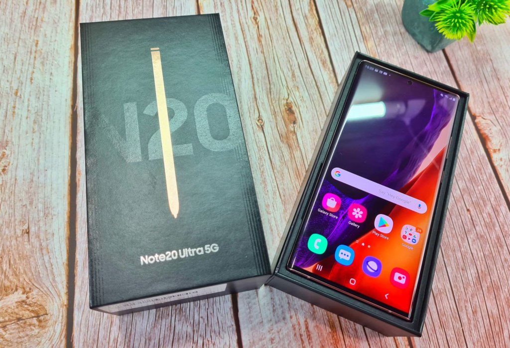 Note 20 Ultra 5G Unboxing top box