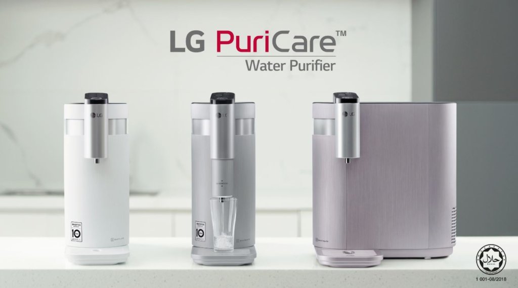 LG PuriCare 4-WARD tankless water purifier ensures pure water in your home from RM130/month 1