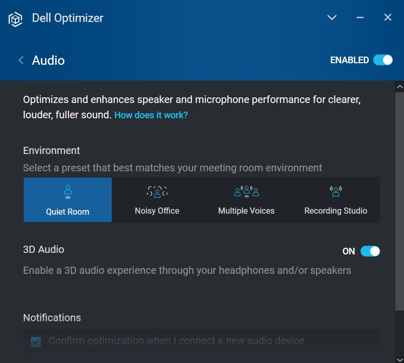 Dell Latitude 9510 2-in-1 audio