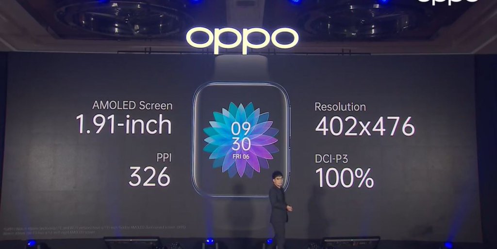 OPPO watch sizes