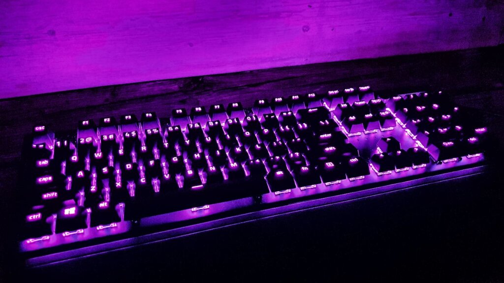 Razer BlackWidow V3 purple colour