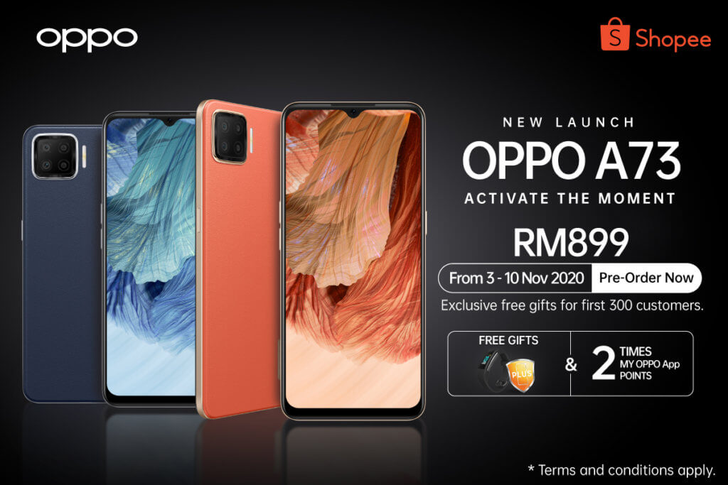 OPPO A73 priced at RM899 arriving this 11.11 as a Shopee exclusive 3